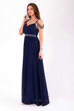 Charger l&#39;image dans la galerie, EVA&amp;LOLA  DRESS NAVY BLUE 51001-4