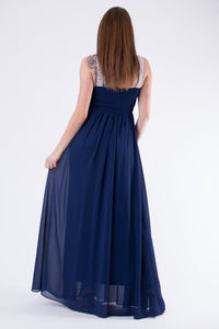 EVA & LOLA DRESS NAVY BLUE 58002-3