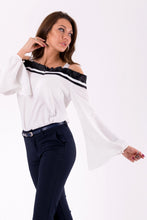 Load image into Gallery viewer, BLOUSE -WHITE 46031-3