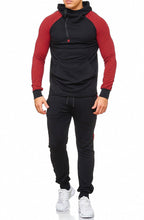 Cargar imagen en el visor de la galería, SWEAT SUIT MAN- BLACK-RED 47008-1