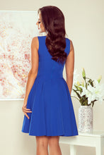 Charger l&#39;image dans la galerie, Numoco 114-12 Flared dress - heart-shaped neckline - Royal blue