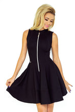 Load image into Gallery viewer, dress with zipper - black 123-10
