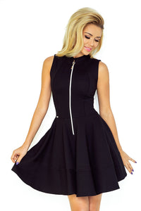 dress with zipper - black 123-10