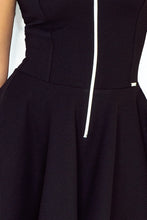 Load image into Gallery viewer, dress with zipper - black 123-10