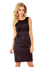 Load image into Gallery viewer, Numoco MEMORY - dress with binding - black 126-1