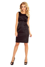 Load image into Gallery viewer, Numoco MEMORY - dress with binding - black 126-1