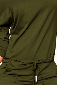 Numoco 13-104 Sporty dress - viscose KHAKI