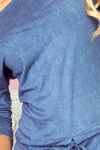 Cargar imagen en el visor de la galería, Numoco Sporty dress - viscose - Blue jeans 13-20