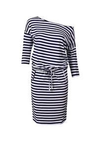 Sporty dress - Blue stripes 13-34