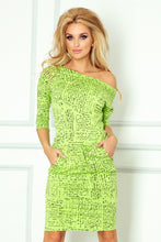 Load image into Gallery viewer, Sporty dress - paper + Green 13-35
