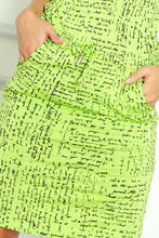 Load image into Gallery viewer, Sporty dress - paper + Green 13-35