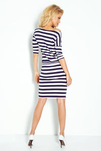 Sporty dress - Blue stripes 2x2cm 13-46