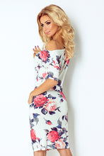 Load image into Gallery viewer, Sporty dress - colored large flowers 13-49