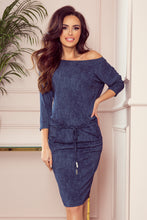 Load image into Gallery viewer, Numoco 13-77 Sporty dress with pockets- navy blue jeans