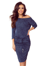 Load image into Gallery viewer, Numoco 13-77 Sporty dress with pockets- navy blue jeans