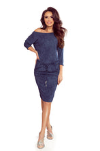 Load image into Gallery viewer, Numoco 13-77 Sporty dress with pockets- navy blue jeans
