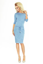 Load image into Gallery viewer, Sporty dress - viscose - Light blue jeans 13-80