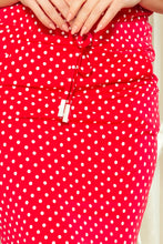 Charger l&#39;image dans la galerie, 13-98 Sports dress with binding and pockets - red + polka dots