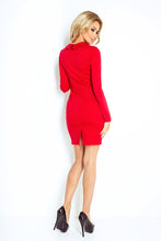 Load image into Gallery viewer, 130-2 Dress with two zippers - red