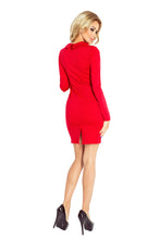 Load image into Gallery viewer, 130-2 Dress with two zippers - red