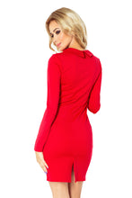 Load image into Gallery viewer, 130-2 Dress with two zippers - red
