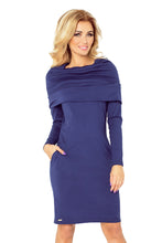 Load image into Gallery viewer, Dress with golf - navy Blue 131-5