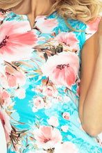 Load image into Gallery viewer, 132-8 dress with cut-out - Peach flowers