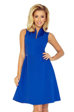 Load image into Gallery viewer, Dress with collar and neckline - blue 133-1