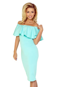 Dress with frill - MINT 138-1