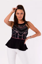 Load image into Gallery viewer, BLOUSE -BLACK 48010-2