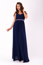 Charger l&#39;image dans la galerie, EVA&amp;LOLA  DRESS NAVY BLUE 51001-4