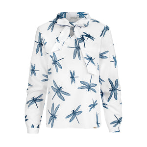 Numoco Blouse with bond - white - dragonfly 140-1