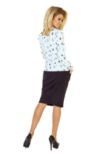 Load image into Gallery viewer, Blouse with bond - white - owls 140-2