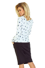 Load image into Gallery viewer, Blouse with bond - white - owls 140-2