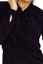 Load image into Gallery viewer, Blouse with bond - black 140-5