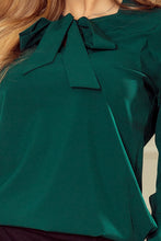 Charger l&#39;image dans la galerie, Blouse with bond - green 140-9