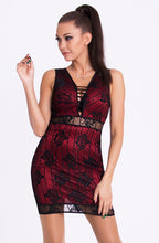 Load image into Gallery viewer, EMAMODA DRESS - RED 17014-2