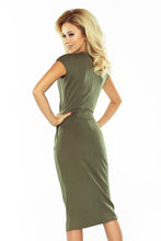 Load image into Gallery viewer, 144-5 Dress midi SARA - khaki