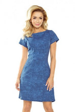 Load image into Gallery viewer, 155-1 Dress in the shape of trapezium - jeans