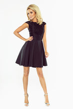 Load image into Gallery viewer, 157-2 Dress MARTA with lace - black