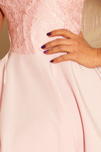 Load image into Gallery viewer, 157-4 Dress MARTA with lace - pastel pink