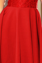 Load image into Gallery viewer, 157-8 Dress MARTA with lace - red