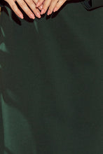 Load image into Gallery viewer, Numoco 158-3 OLA trapezoidal dress with a binding at the neck - DARK GREEN