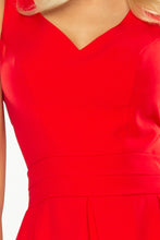 Load image into Gallery viewer, Dress with neckline and pockets - red 160-3