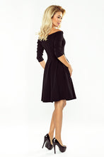 Load image into Gallery viewer, Numoco 163-1 Dress with bare shoulders - black