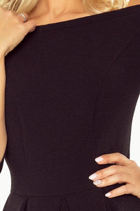 Numoco 163-1 Dress with bare shoulders - black