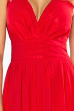 Load image into Gallery viewer, Numoco 166-2 MAXI chiffon dress - red