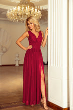 Load image into Gallery viewer, 166-6 MAXI chiffon dress - plum
