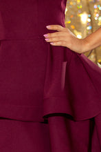 Cargar imagen en el visor de la galería, 169-7 Dress CRISTINA - Burgundy color