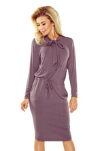 Load image into Gallery viewer, 171-1 Long sleeve dress - bright plum